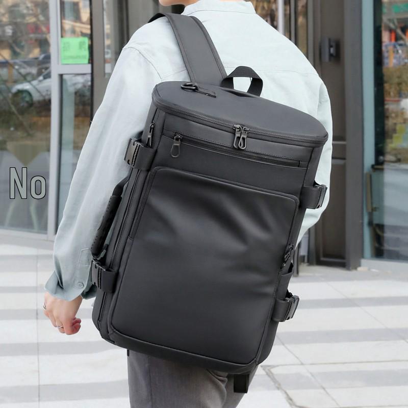 Premium Herren Laptop Rucksack für Business und Pendeln - Einzel- oder Doppel-Schulter, Großes Fassungsvermögen