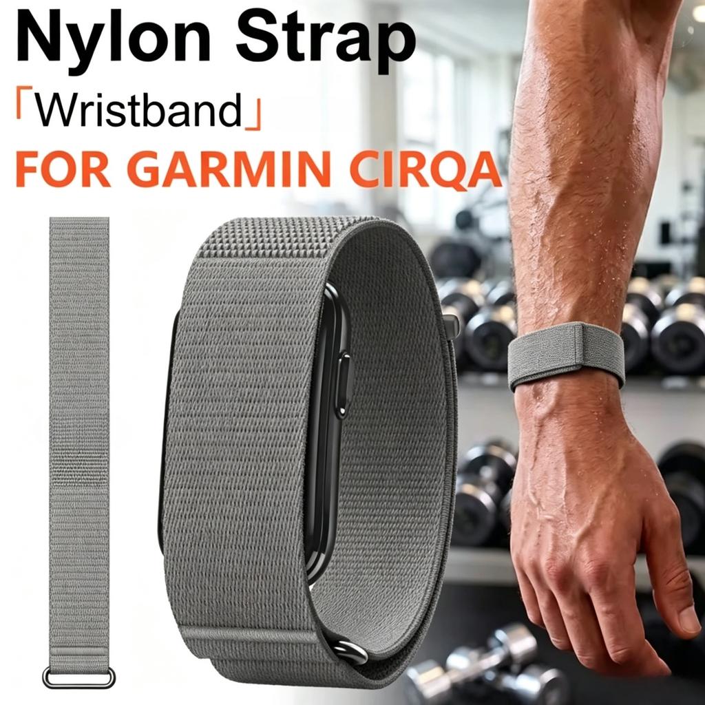 Nylon Loop Strap Garmin Cirqa Wristband Lightweight Breathable Replacement Comfortable for Sports Daily Fitness Training