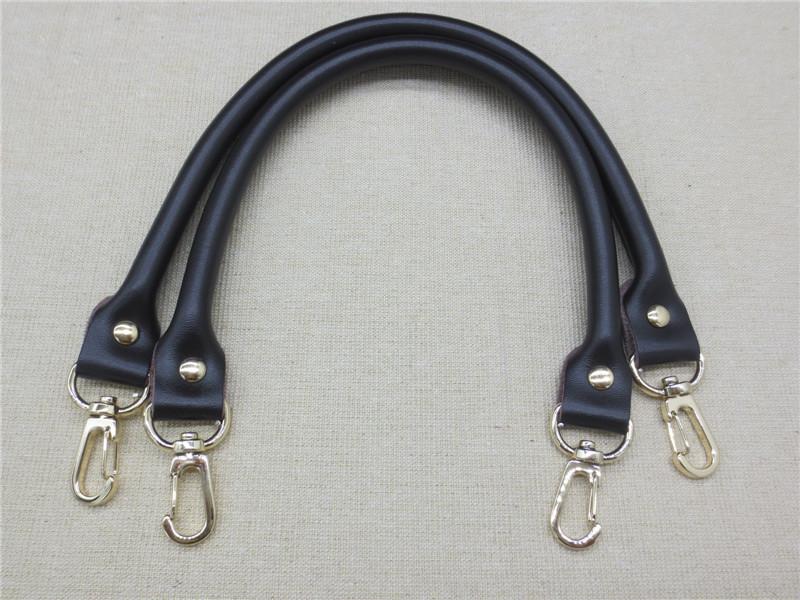 2 Peças Alça de Bolsa de Couro Feminina Cor Sólida Substituição DIY Cinto Portátil Fivela de Metal Acessórios para Bolsa Alças para Bolsa de Mão 40CM