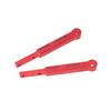 6pcs Durable Leaf Spring Modified Rod Black Red Silver Fixing Plate Kit  RC Accessories