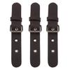 Set of 3 Sew on PU Leather Pin Buckles Bag Making Fastener Replacement Sewing