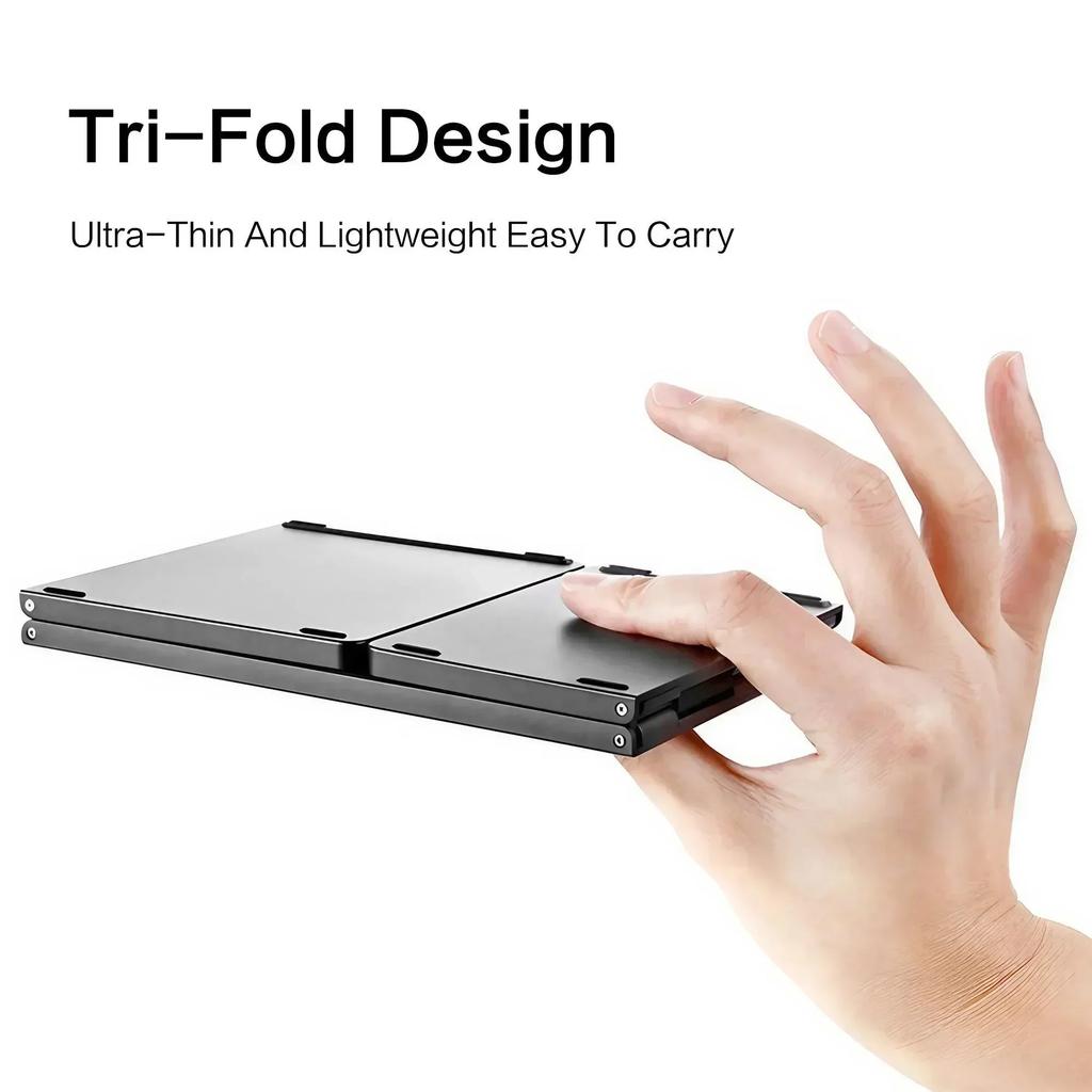 STONEGO 2-fold / 3-fold Ultra-thin Wireless Keyboard with Touchpad Bluetooth Keyboard Tablet PC Mobile Phone Mini Keyboard