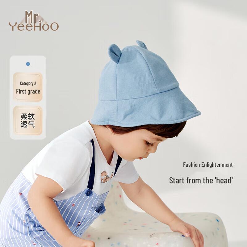 YEEHOO Baby Boys  Denim Fisherman Sun Hat 48CM