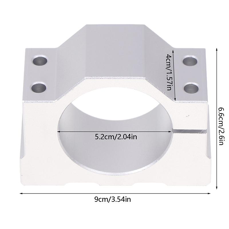 

52 мм 56 мм 65 мм 80 мм Алюминиевый зажим шпинделя Кронштейн для двигателя для гравировального фрезерного станка с ЧПУ Держатель для крепления двигателя