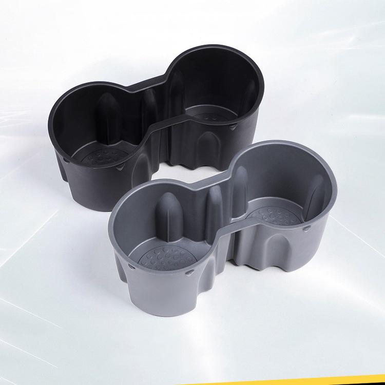 Silicone Cup Holder Mat & Storage for Tesla Model 3/Y Console