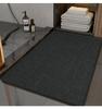 Linen Diatomaceous Earth Non-Slip Bath Mat: Strong Water Absorption, Anti-Fall Design for Bathroom and Washroom
