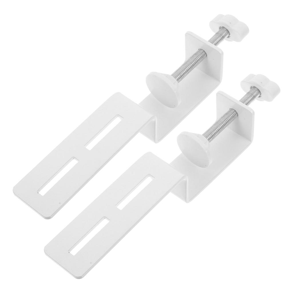 2Pcs Carbon Steel Painted Pegboard Accessories C Shape Desk Clamp Mounting Bracket for Tools Storage Home Office Craft Room
