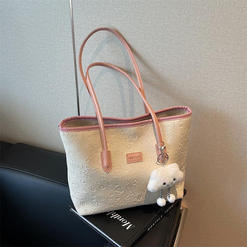 Large capacity premium texture commuter handbag summer new shoulder underarm bag tote bag