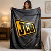 JCB Print Flannel Blanket Cozy Lightweight Plush Throw Blanket For Bed Sofa Household Use