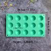 15 Cavity 3D Hemisphere Silicone Mold Food Safe Durable Kitchen Tool for Brownie Pudding Mousse Truffle Homemade Baking Use