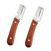 Premium Vegetable Peeler with Wooden Handle and Bottle Opener 2-in-1 Stainless Steel Kitchen Tool for Fruit Apple Potato Pumpkin