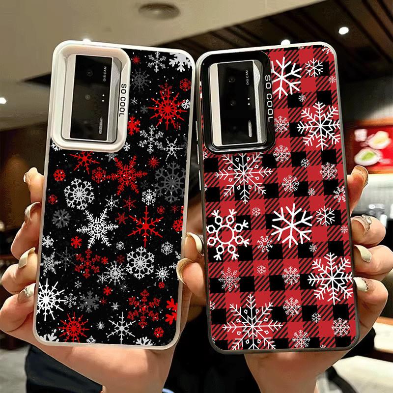 Snow Snowflake Winter Cold Shockproof Phone Case for Xiaomi Poco X7 X6 X5 X3 Pro F7 Ultra M8 Redmi 15C 15 14C 13C 12C 10C 13 12