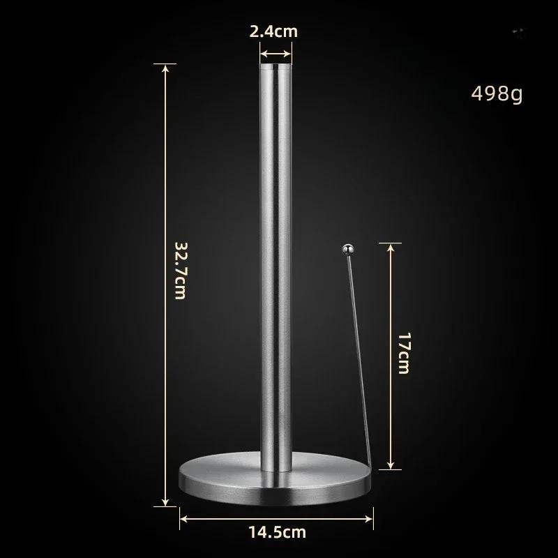 

Держатель для бумажных полотенец из нержавеющей стали, стойка для полотенец Easy Tear, утяжеленный держатель для бумажных полотенец, вертикальный держатель для бумажных полотенец Prevent красный