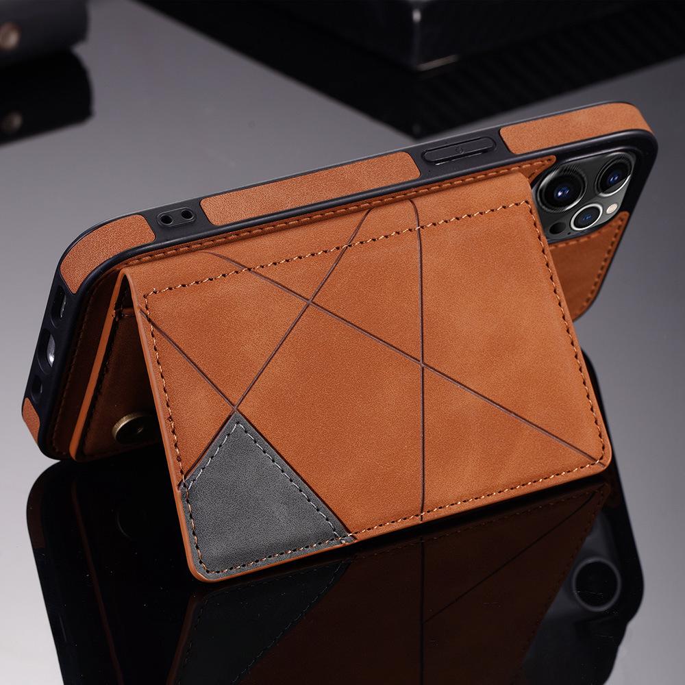 Premium Leather Phone Case for iPhone 13 Pro Max and Samsung S22 - Multi-functional and Protective Apple Skin-feel Design