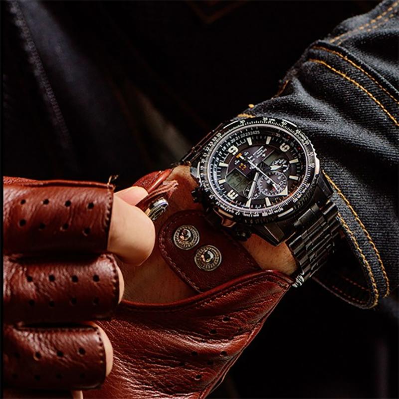 CITIZEN Promaster Light Powered Quartz Movement Stainless Steel Strap Watch Men's Watches Black Dial JY8085-81E