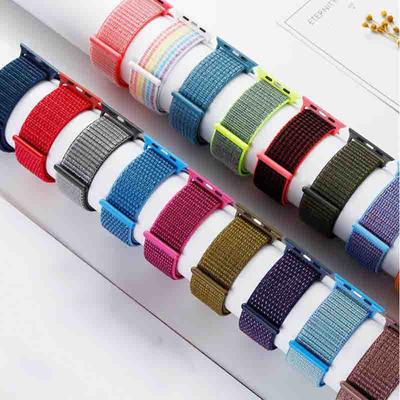 Nylon Band For Apple Watch Series Watch 9 8 / Ultra 2 7 6 SE 5/4/2/1 38 42MM Replacement Strap Loop for Iwatch Series 3 40/41/44 /45MM/49MM
