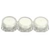 4Pcs Cream Jar Diamond Look Cosmetic Refillable Bottle Outdoor Travel Camping Plastic Compact Makeup Empty Container