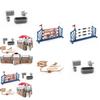 Detailed Static Model Accessories For Farm Scene Including Saddle Barn And Fence Decor