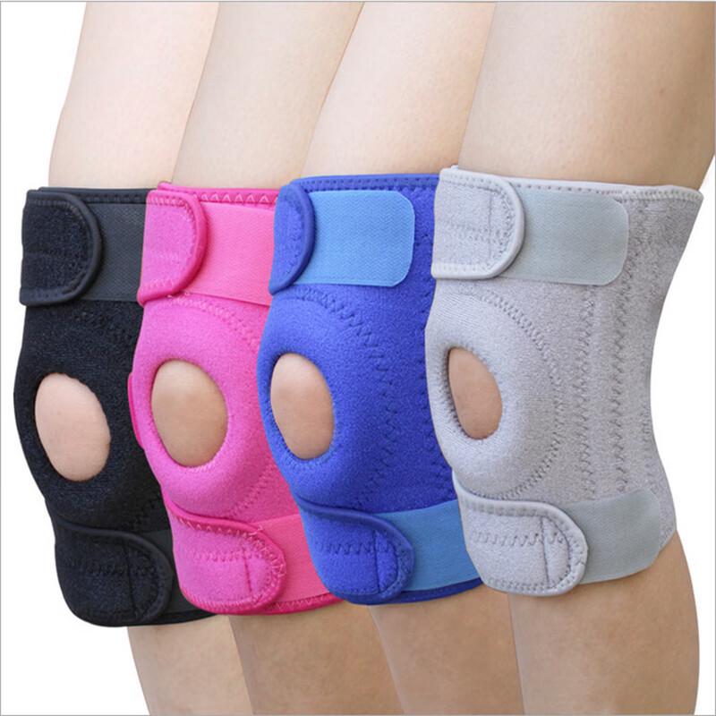 Breathable Sports Knee Pad with Spring Support