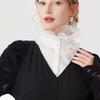 Lace Neckpiece Ruffle Design False Collar Neckwear For Women High Neck Collar Half Shirt Party Wear Fashion Accessories