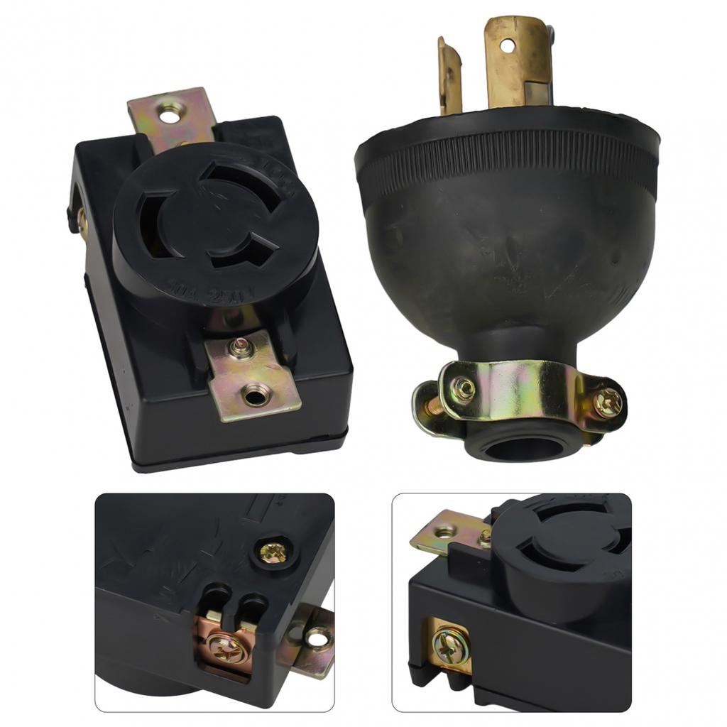 2KW Generator Plug 3 Pins 30A Anti Loose Plug Socket