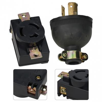 Enchufe Generador 2KW 3 Pines 30A Enchufe y Toma Antiaflojamiento