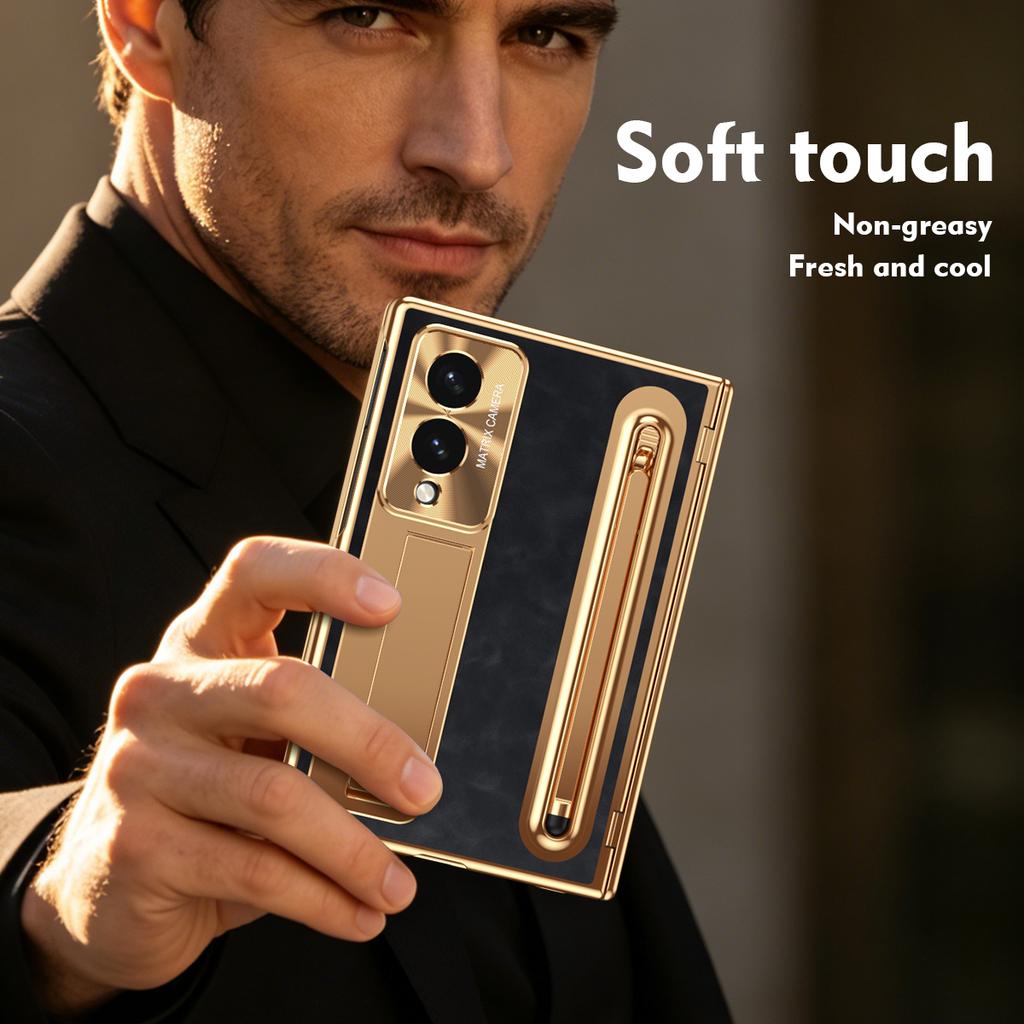 For Samsung Galaxy Z Fold 8ultra Fold 8 7 6 5 4 Phone Case with Hidden Stand Integrated with Pen Slot with High-Definition Film