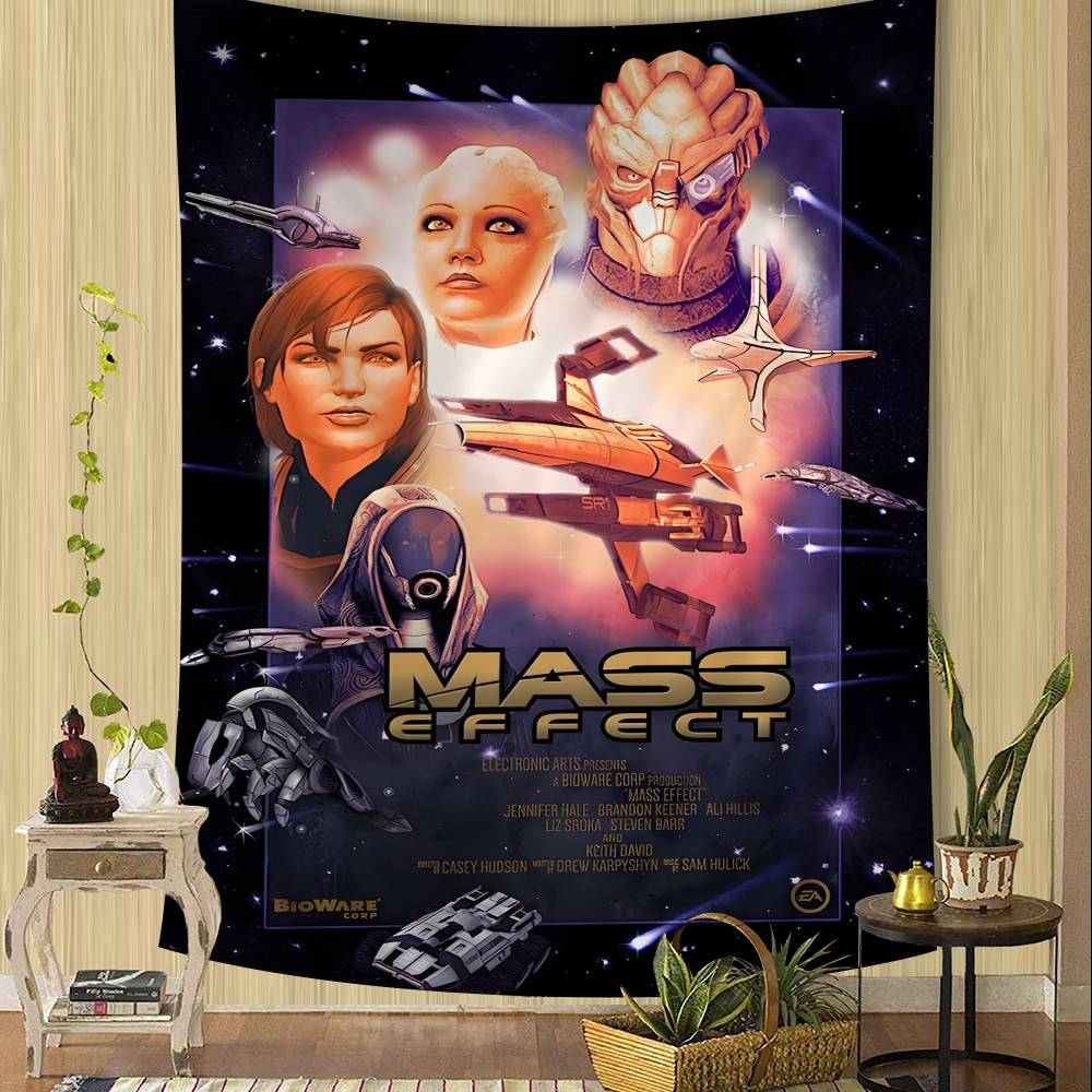

Mass Effect Vintage Tapestry Art Printing Art Science Fiction Room Home Decor Home Decor 74x94cm(29x37in)