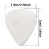 6Pcs 0.3mm Stainless Steel Guitar Picks - Durable Metal Plectrums for Acoustic/Electric Guitar, Ukulele & Bass, Precision ZSY