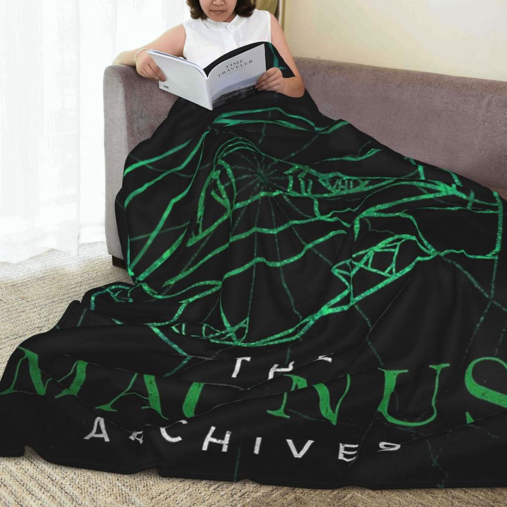 The Magnus Archives Logo Decken Flanell Überwurfdecke Multifunktionale Überwurfdecken für Sofa Bettwäsche Überwürfe Tagesdecke Steppdecke