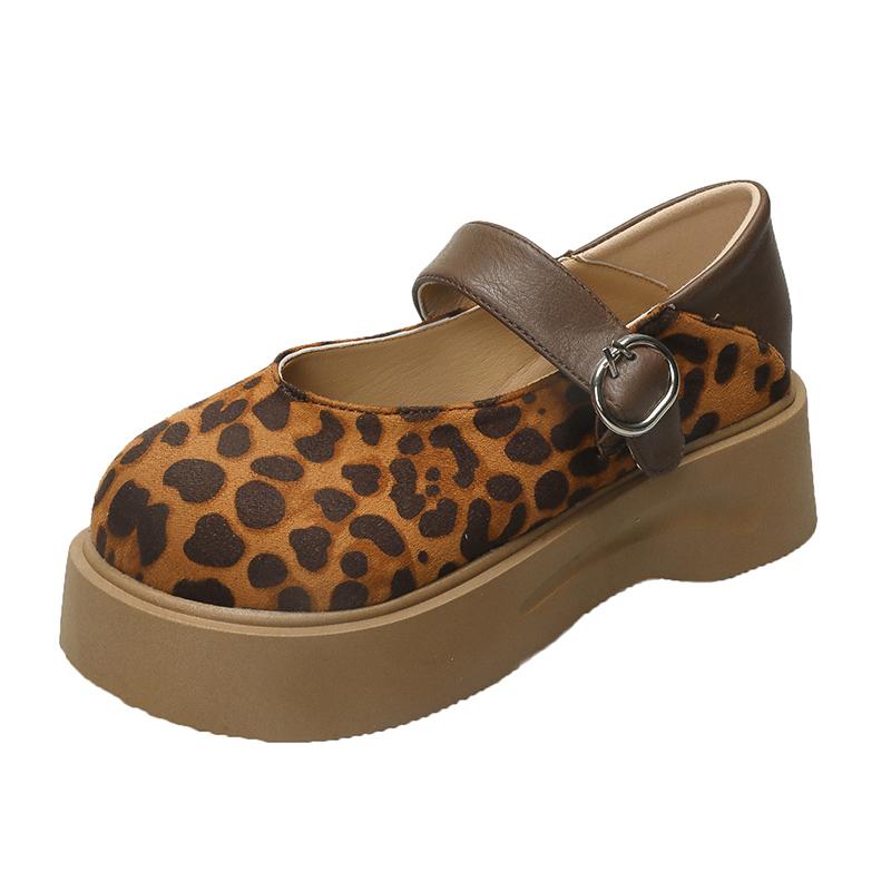 2025 New Designer Platform Women Shoes Suede Cozy Loafers Shoes New Casual Fashion Buckle Sandals Summer Walking Shoes