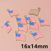 20pcs Enamel Football National Flags of Various Countries Charms Pendant DIY Jewelry Making Accessories for Necklace Earrings