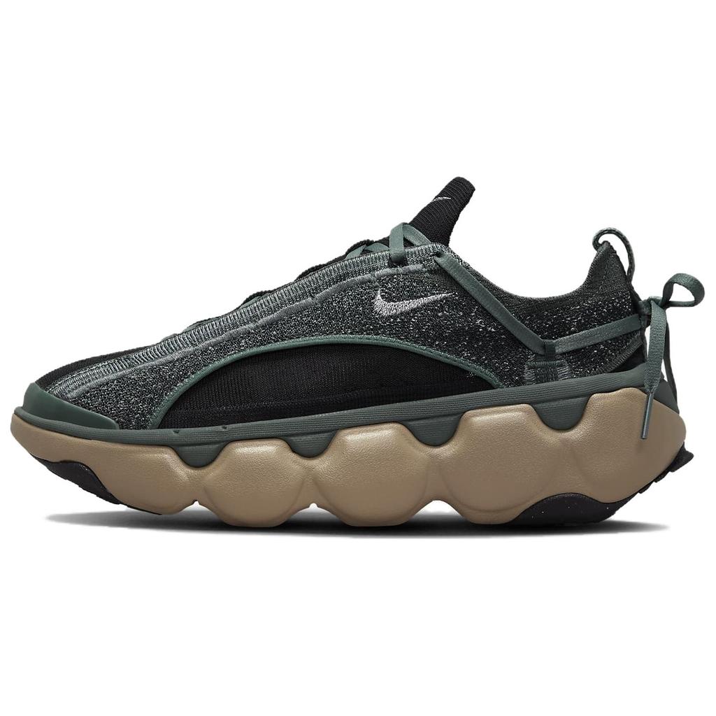 Nike Flyknit Bloom Vintage Green Black Khaki Metallic Silver Women's Sneakers FD2149-301