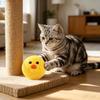 Brinquedos para Gatos Forma de Pato Amarelo Bolas Silenciosas de Lã Feltro Macio Resistente à Mordida Brinquedo para Gato Seguro para Mastigar Arranhar Brinquedo Divertido para Animal de Estimação para Filhote