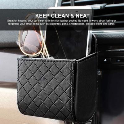 Nové Auto Autosedačka Zadní Vnitřní Větrací otvor Držák na Mobilní Telefon Kapsa Taška Box Úložná Taška Organizer s Hákem