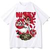 Camiseta Retro Y2k Diseño de Niffty de Hazbin Hotel Hip Hop Harajuku Manga Corta Cuello Redondo Camisa Casual Regalo Unisex 100% Algodón