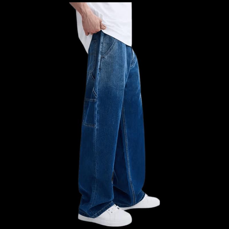 Navigare Men s Washed Loose Straight Jeans 33