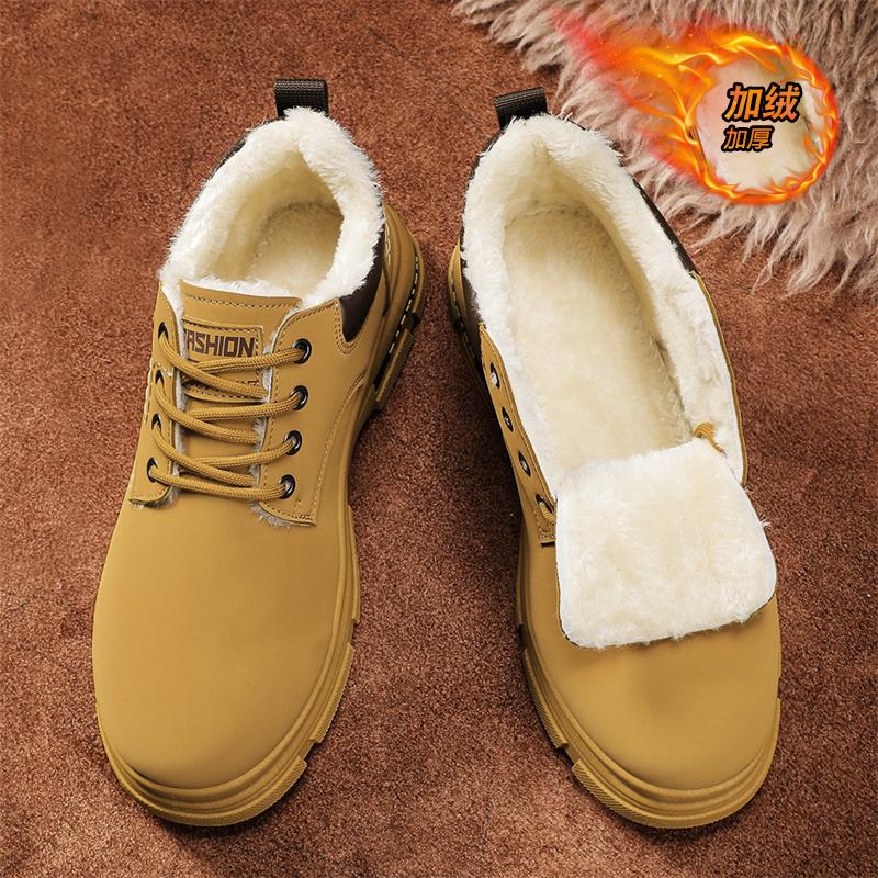 Низкие ботинки из утолщенного хлопка и бархата — фото 3