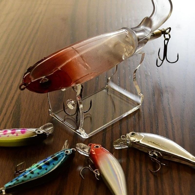 Clear Fishing Lures Easels for Baits Lure Display Fishing Lures Set Accessories X3UC