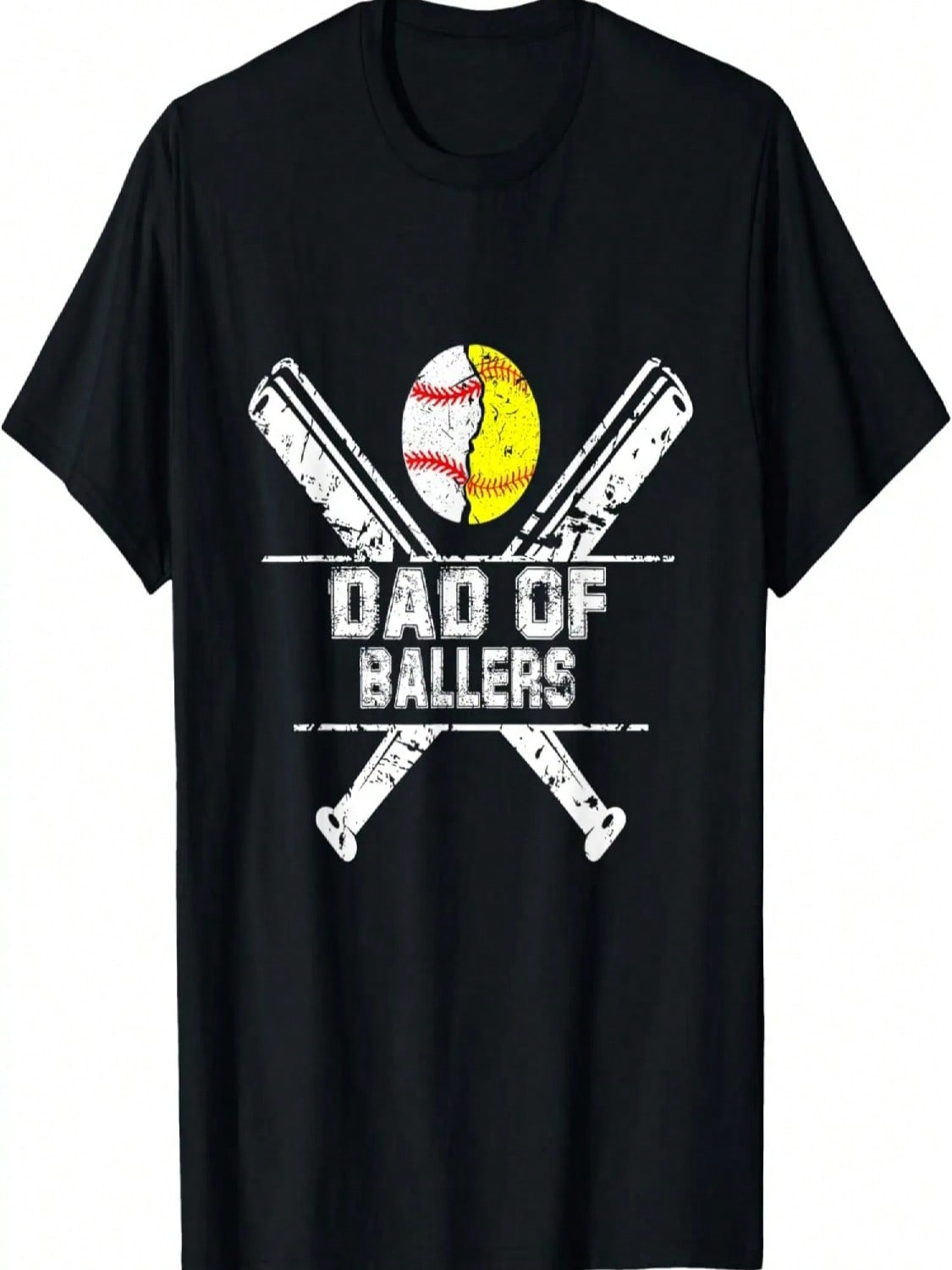 unisex Dad Of Ballers Baseball Dad Softball Dad - Fathers Day T-Shirt S разноцветный