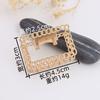 Fashion Alloy Round Chain Hairpin Women'S Back Of Head Shark Clip Medium Geometric Small Grab Clip Headgear Hairpin