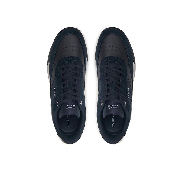 Мужские кроссовки Tommy Hilfiger Retro runner mix rwb fm0fm05371 granatowy