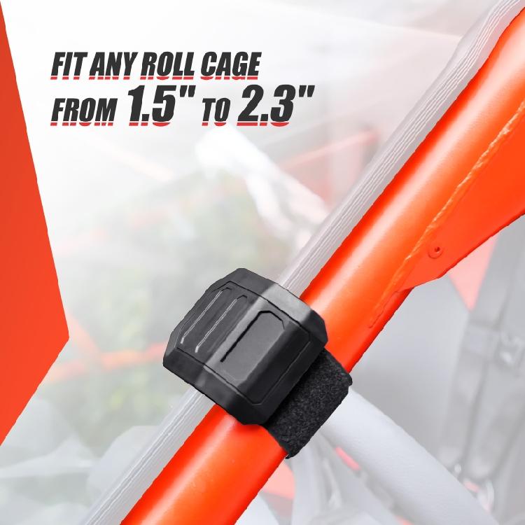 UTV Windshield Adjustable Mounting Clamp Kit, Pack of 2