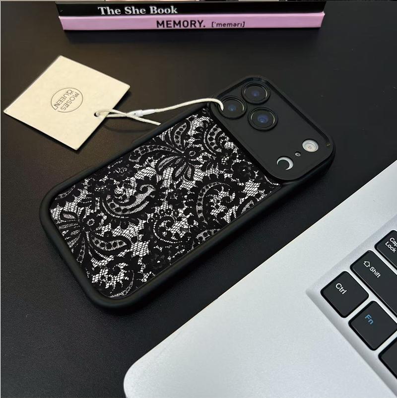 Black Lace Case For Samsung Galaxy A16 A17 A56 A55 A36 A26 A15 5G A06 A07 A54 A53 A35 A34 A52 A33 A23 A24 A25 A14 A05S A04E A32