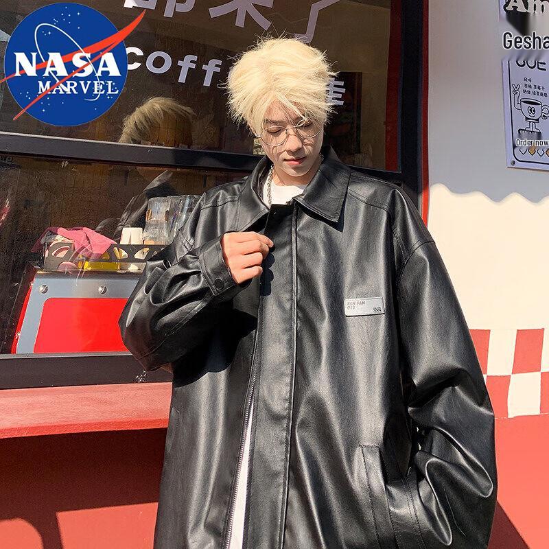 NASA MARVEL Herren Lockerer Revers Freizeitjacke