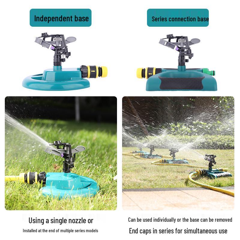 Adjustable 360° Rotating Rocker Arm Lawn & Garden Sprinkler