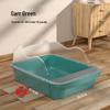 Compact Semi-Enclosed Cat Litter Box with Odor Proof Design