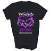 Domestic Violence Awareness Not All Wounds Are Visible Unisex Shirt Gift