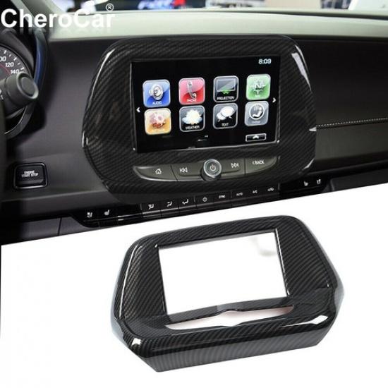 7'' Kolfiber GPS-navigationsskärm Dekorativt Skydd för Chevrolet Camaro 17+