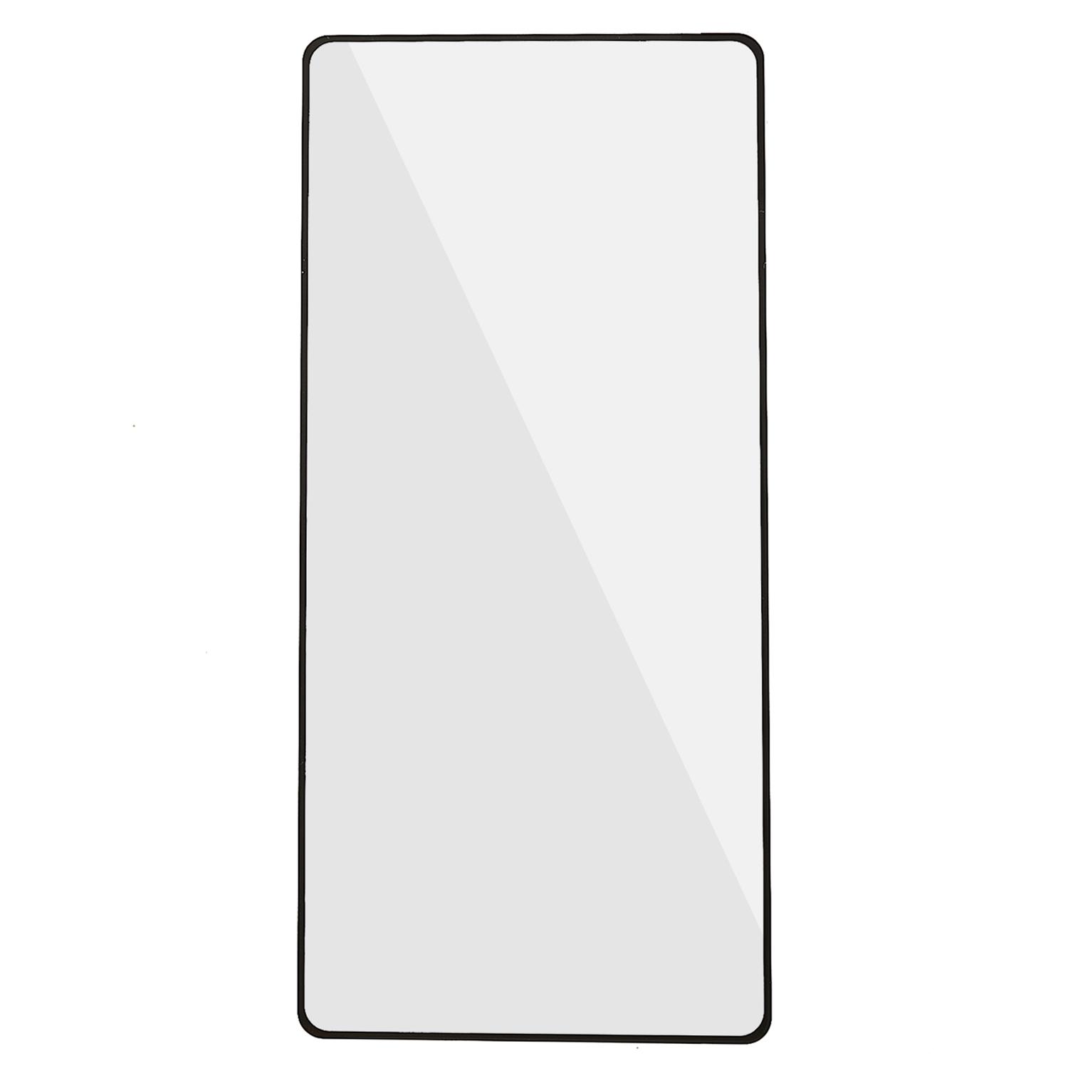 

For Google Pixel 8 Silk Printing Black Edge Screen Protector Full Cover Full Glue HD Tempered Glass Film Type A